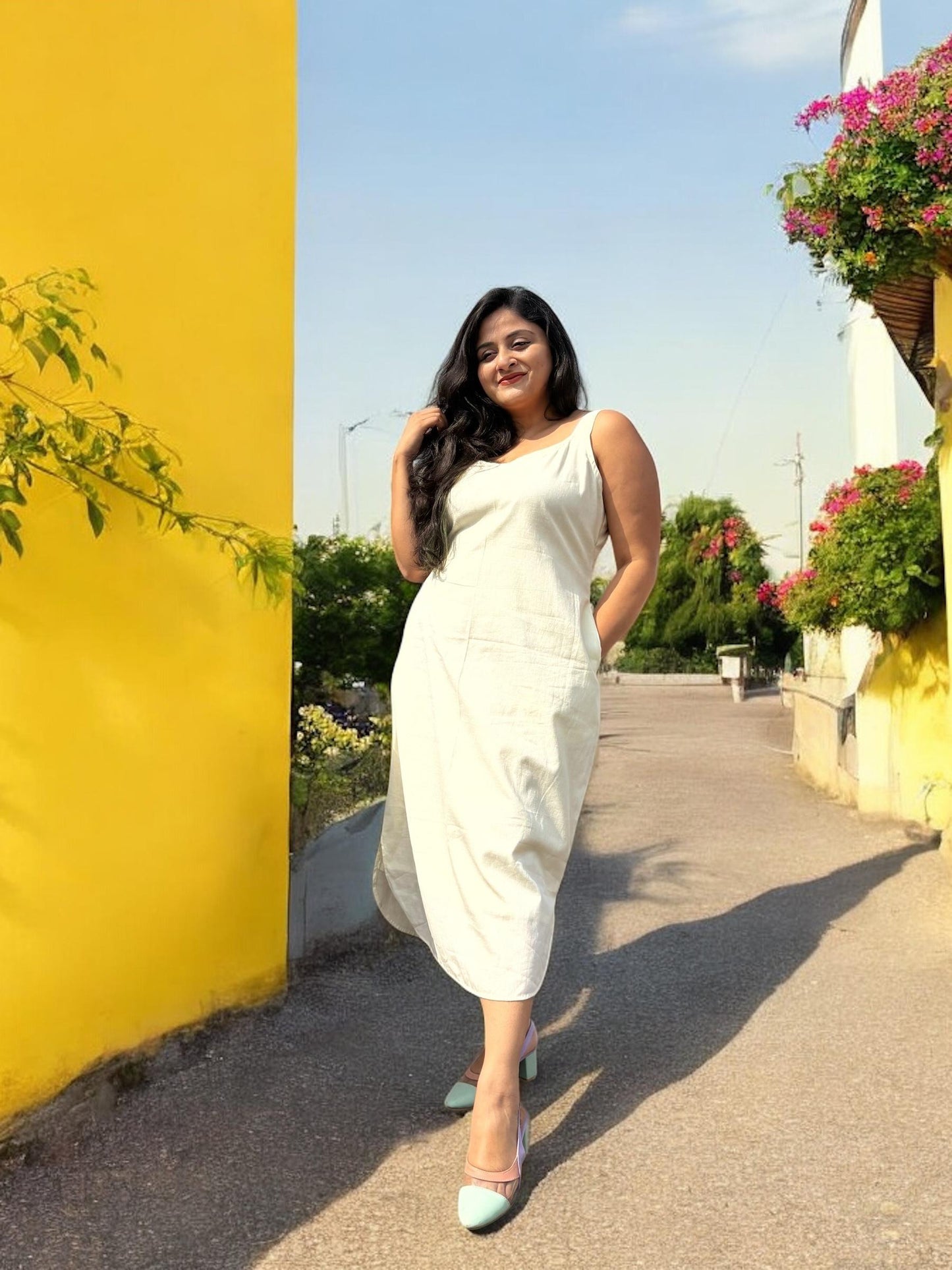 vanilla-sky-ikkat-cotton-dress-coord-set