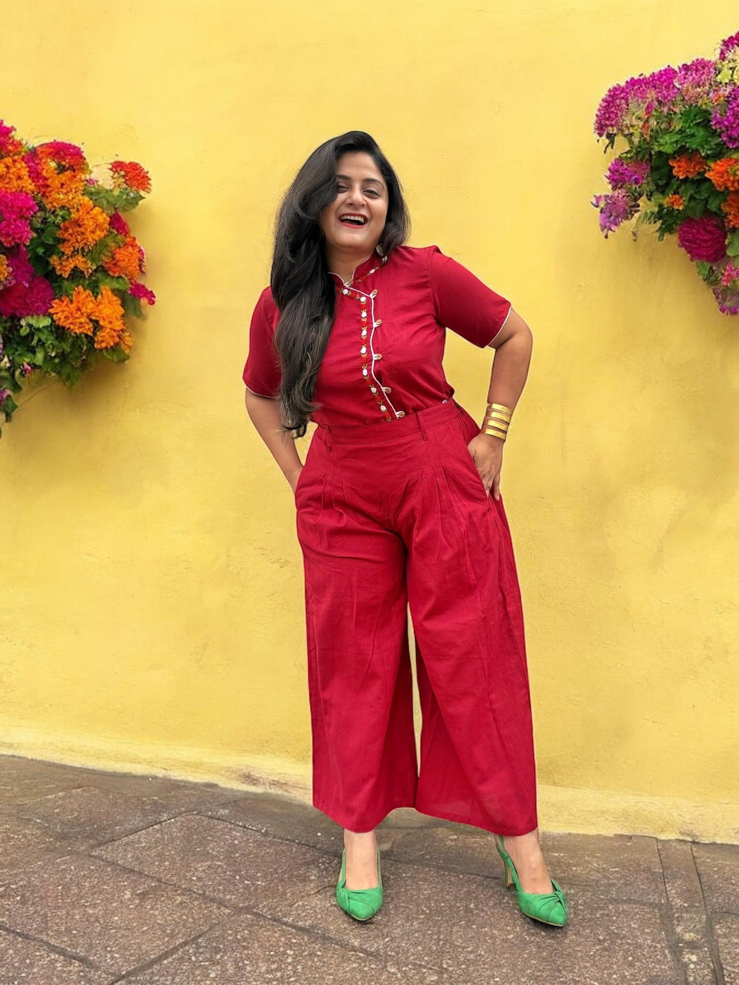 diana-flared-maroon-palazzos-white