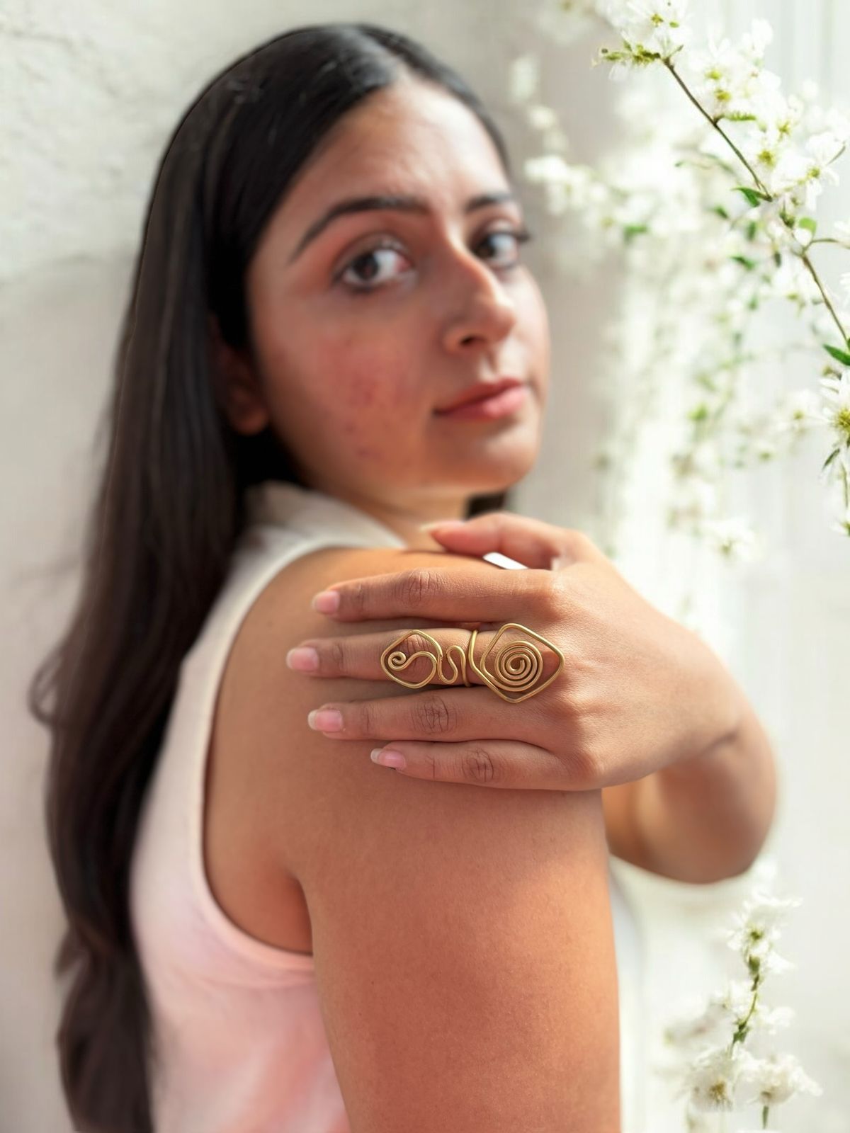 spiral-snake-statement-brass-ring