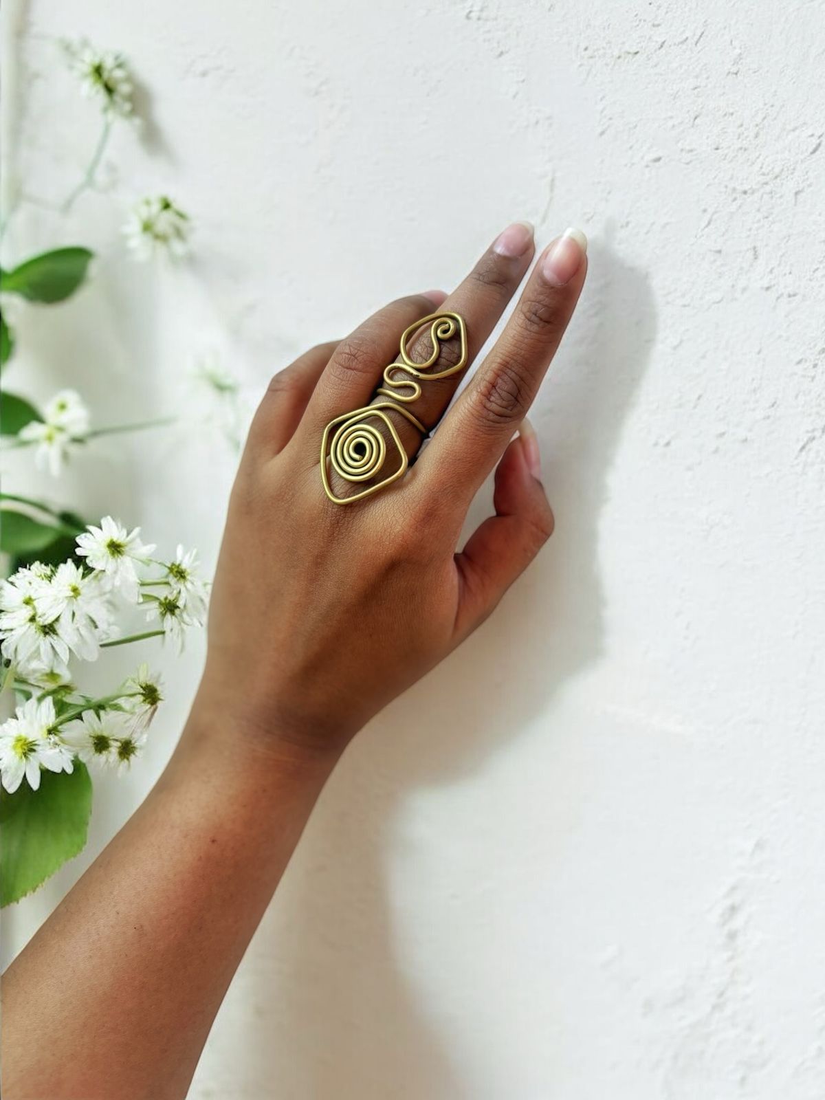 spiral-snake-statement-brass-ring