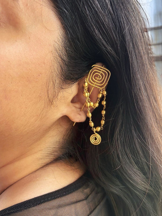 roma-chained-brass-earcuff-earrings