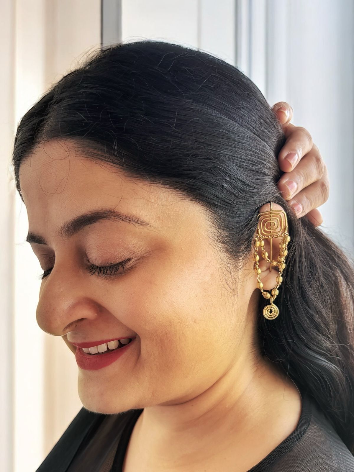 roma-chained-brass-earcuff-earrings
