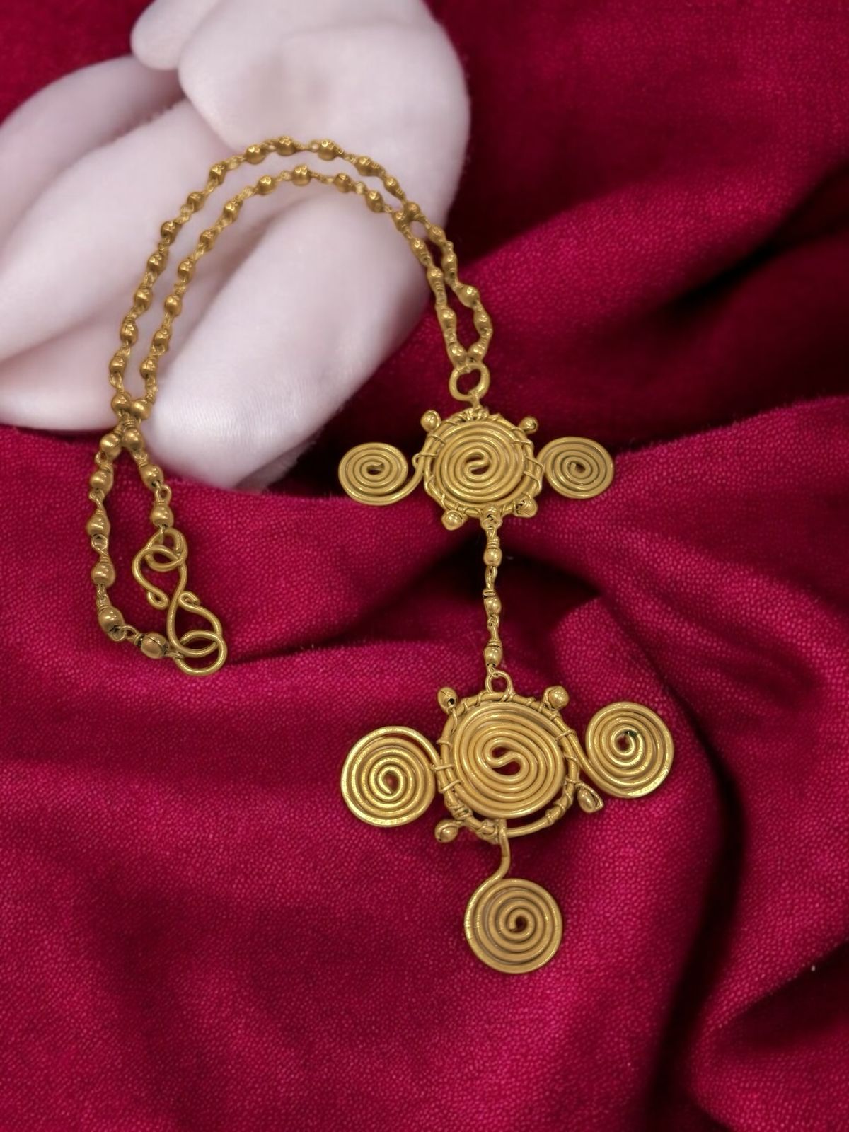 mohini-spiral-pendant-brass-necklace