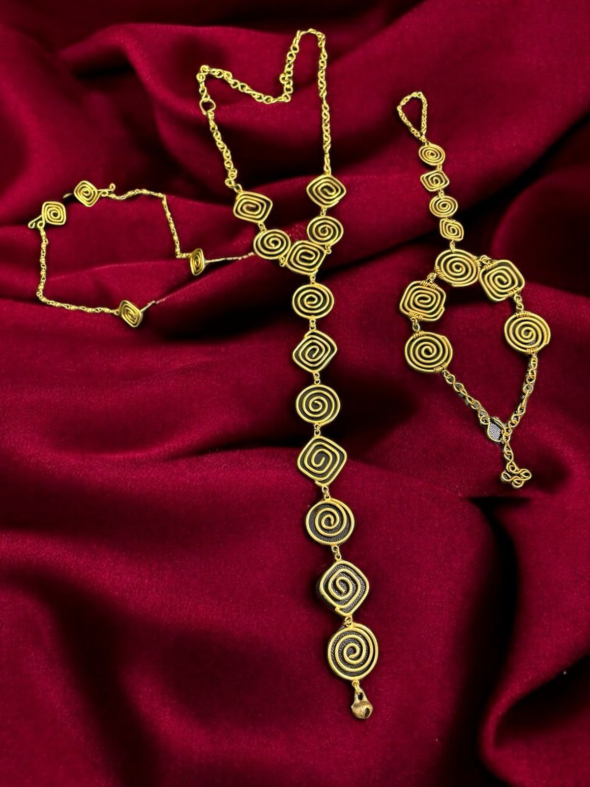 spiral-charms-brass-long-necklace-jewelry-set-necklace-earrings-bracelet