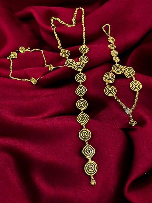 spiral-charms-brass-long-necklace-jewelry-set-necklace-earrings-bracelet