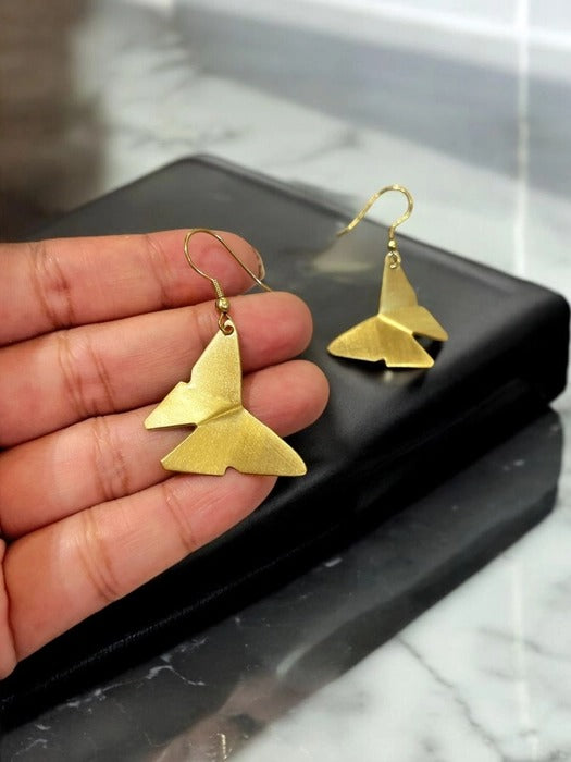 origami-butterfly-brass-earrings
