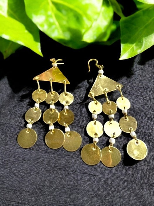disc-chandelier-brass-earrings