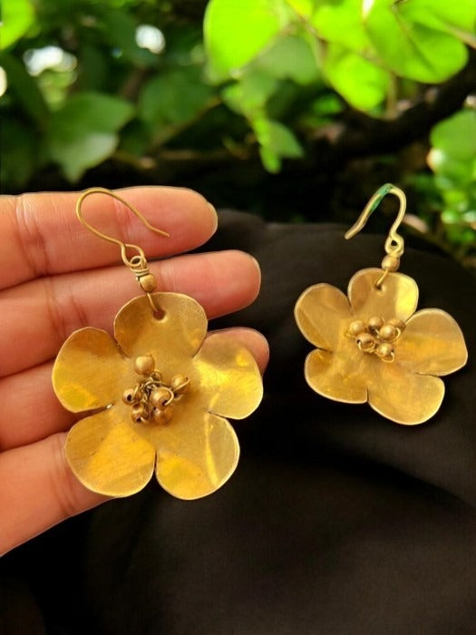 ghungru-flower-brass-earrings