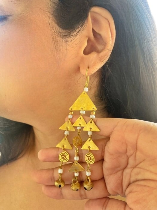 triangle-chandelier-brass-earrings