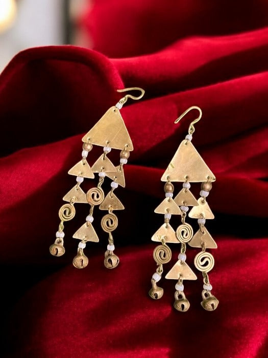 triangle-chandelier-brass-earrings