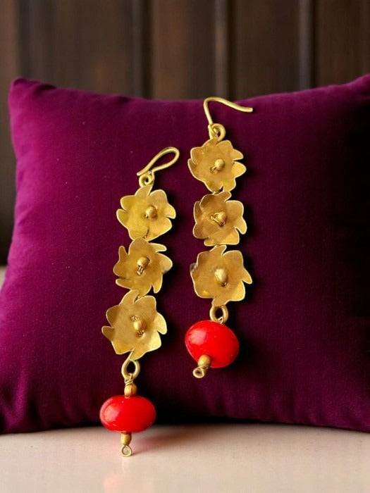 triple-shiuli-red-stone-brass-earrings