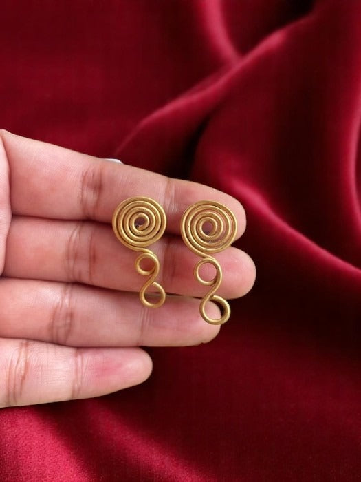 spiral-infinity-brass-stud-earrings