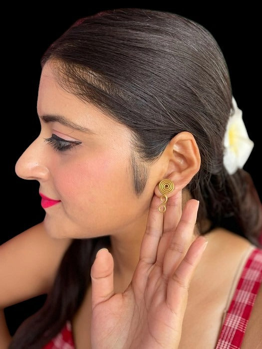 spiral-infinity-brass-stud-earrings