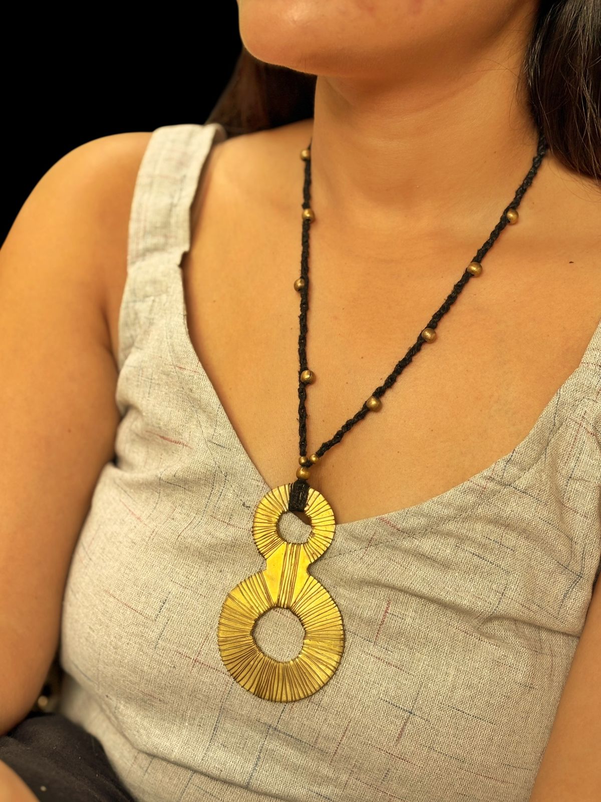 Figure 8 Brass Pendant Chain Necklace