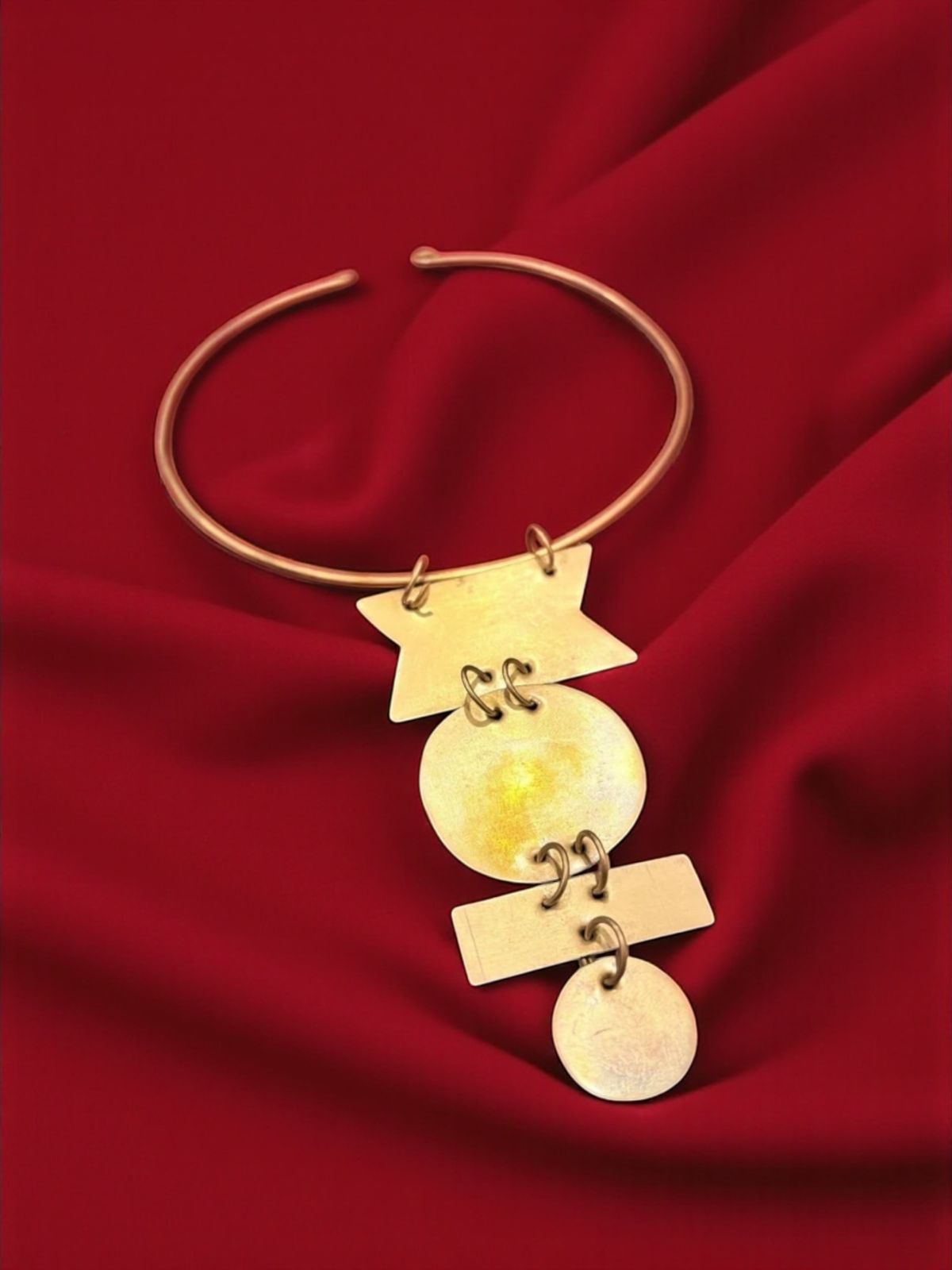 Cleopatra Brass Hasli Necklace
