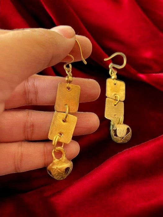 double-square-ghungru-brass-earrings