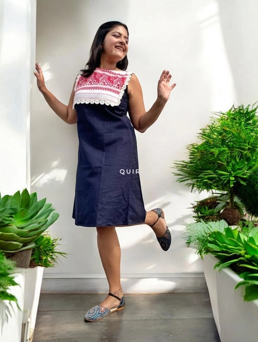 Happy Japi Assamese Cotton Shift Dress