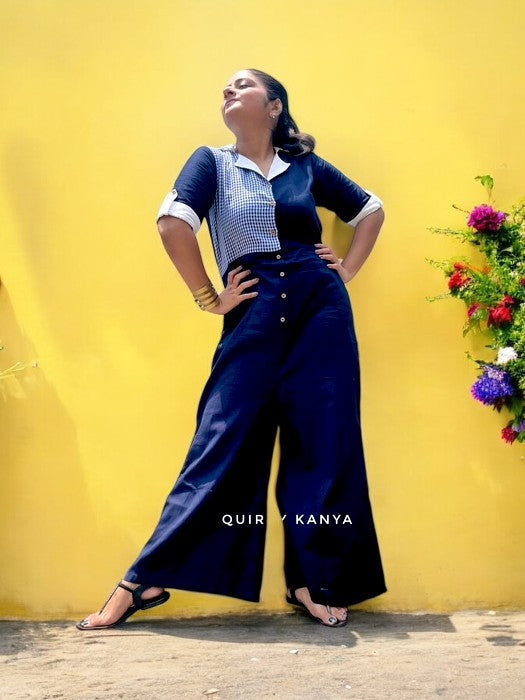 kimaya-easy-peezy-gamchha-cotton-jumpsuit-navy-blue