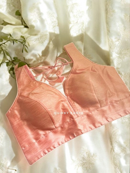 Lily Pink Sleeveless Silk Blouse