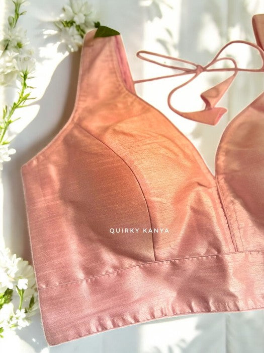 Lily Pink Sleeveless Silk Blouse