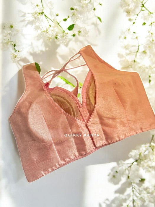 Lily Pink Sleeveless Silk Blouse