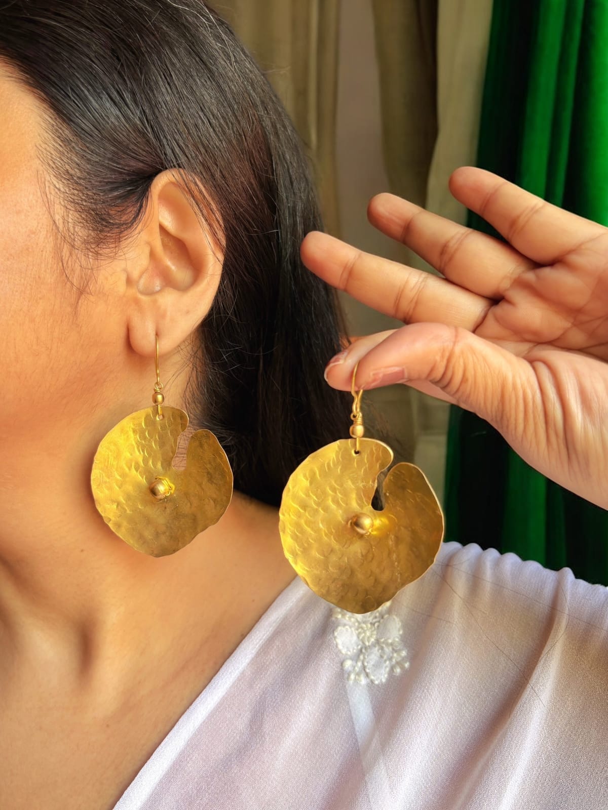 lotus-leaf-brass-earrings