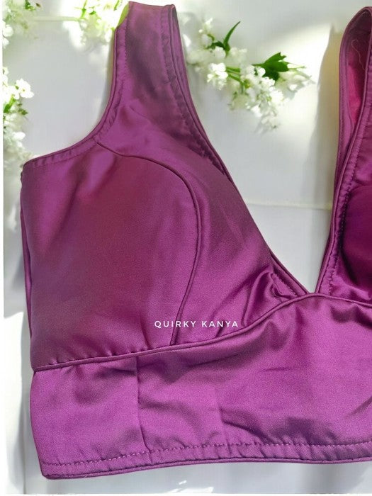 Sandhya Celebrity-cut Sleeveless Silk Blouse