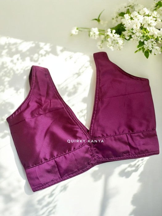 Sandhya Celebrity-cut Sleeveless Silk Blouse