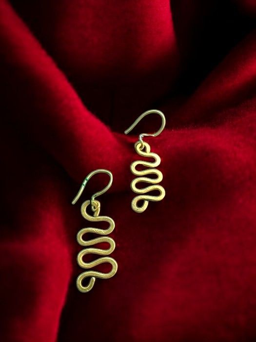 Everyday Empress Brass Earrings Set (Set of 3)