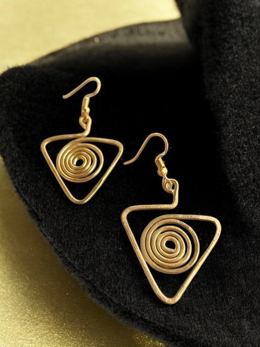 spiral-in-triangle-brass-dangler-earrings