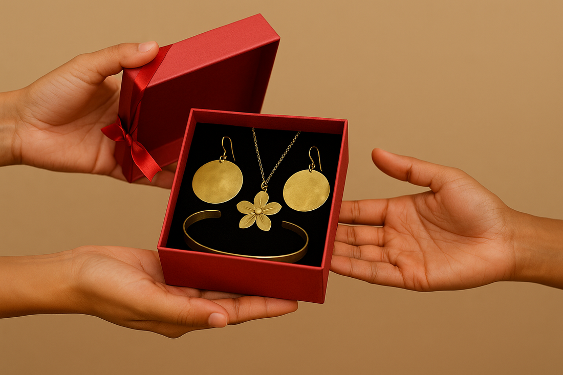 The Festive Edit Gift Guide: Sculptural Brass Jewelry for Her