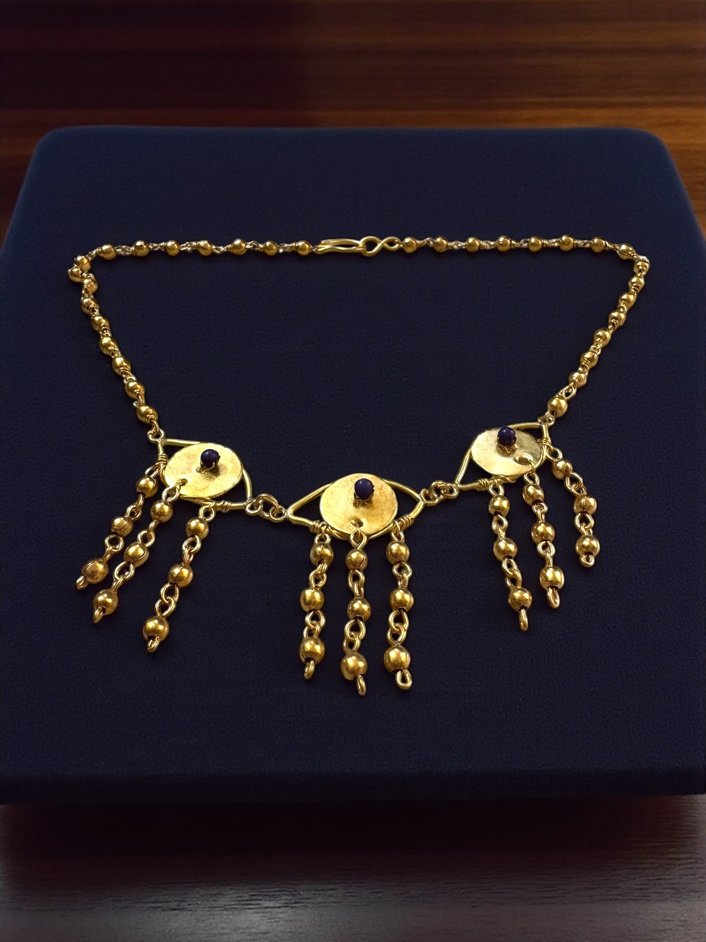 Evil Eye Brass Choker Necklace