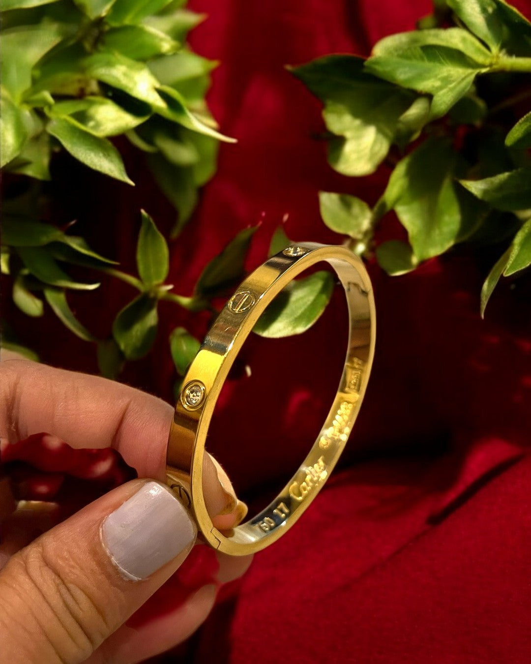 Anti Tarnish Gold AD Stone Bracelet