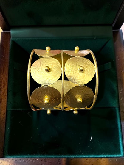 Circle of Life Brass Cuff Bracelet