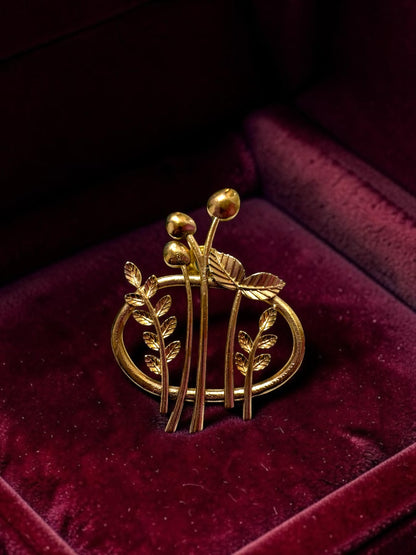 Gulistan Premium Sculptural Brass Brooch