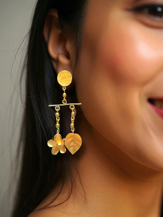 Phool Patti Brass Dangler Earrings