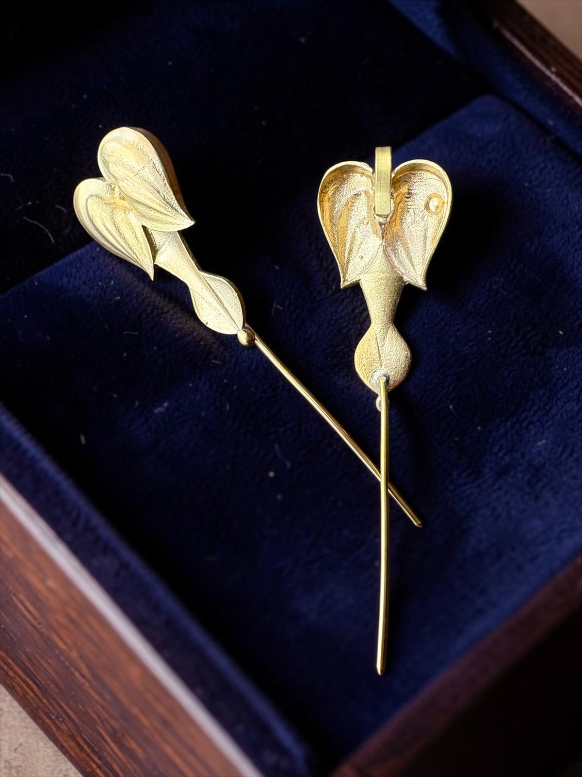 Angel Wings Premium Sculptural Brass Earcuff Earrings