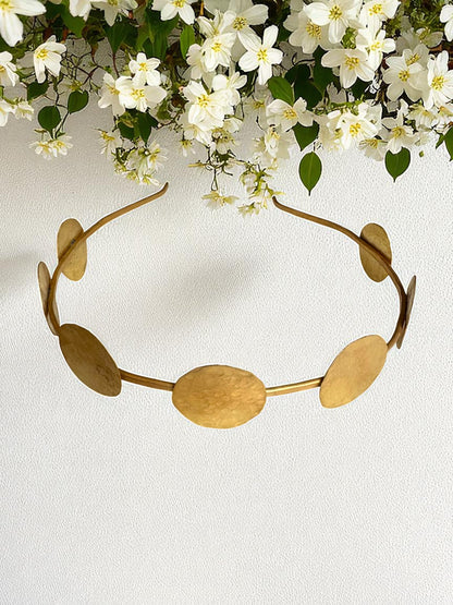 Devayana Coins Brass Hair Band Accessory