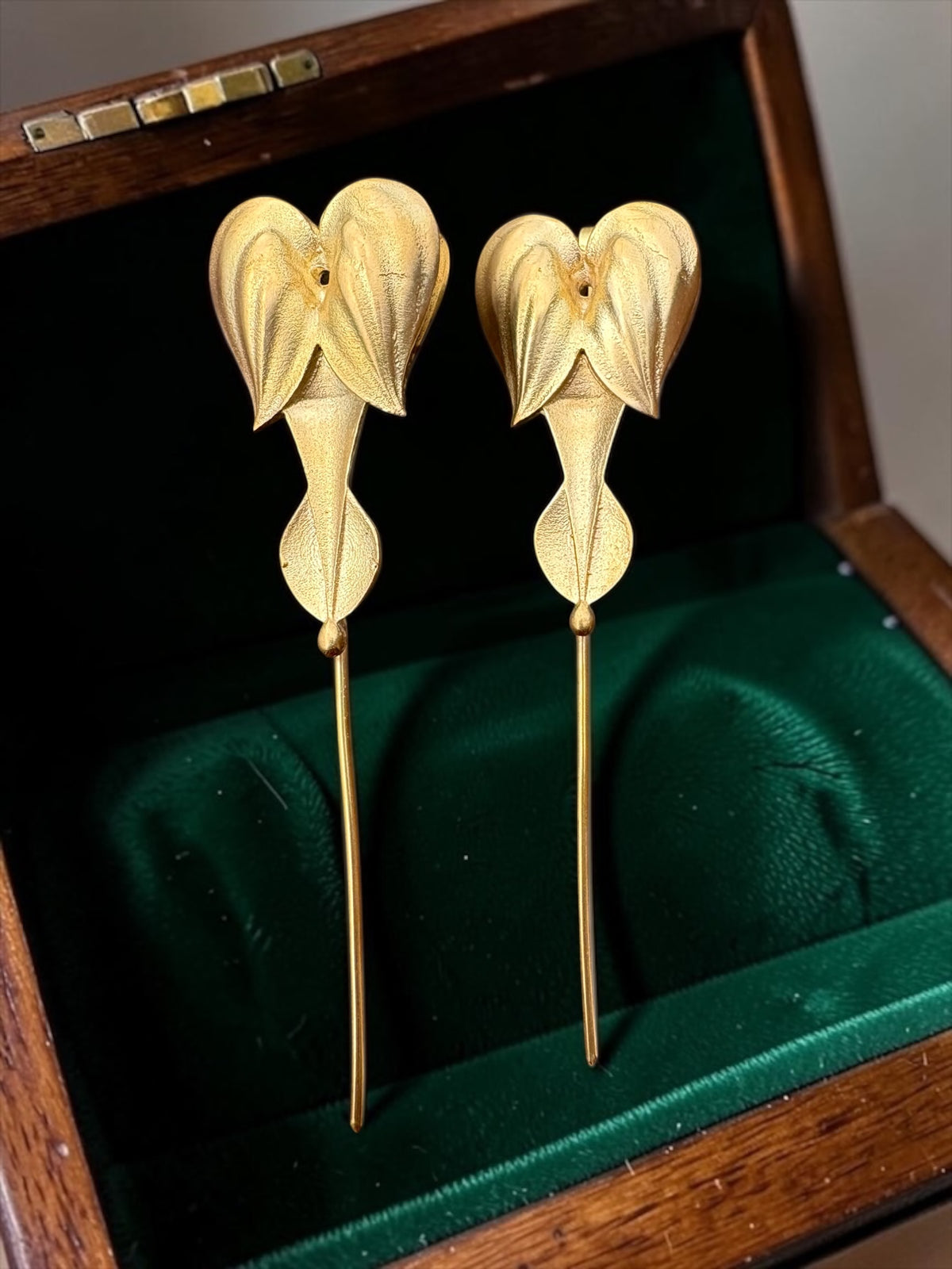 Angel Wings Premium Sculptural Brass Earcuff Earrings