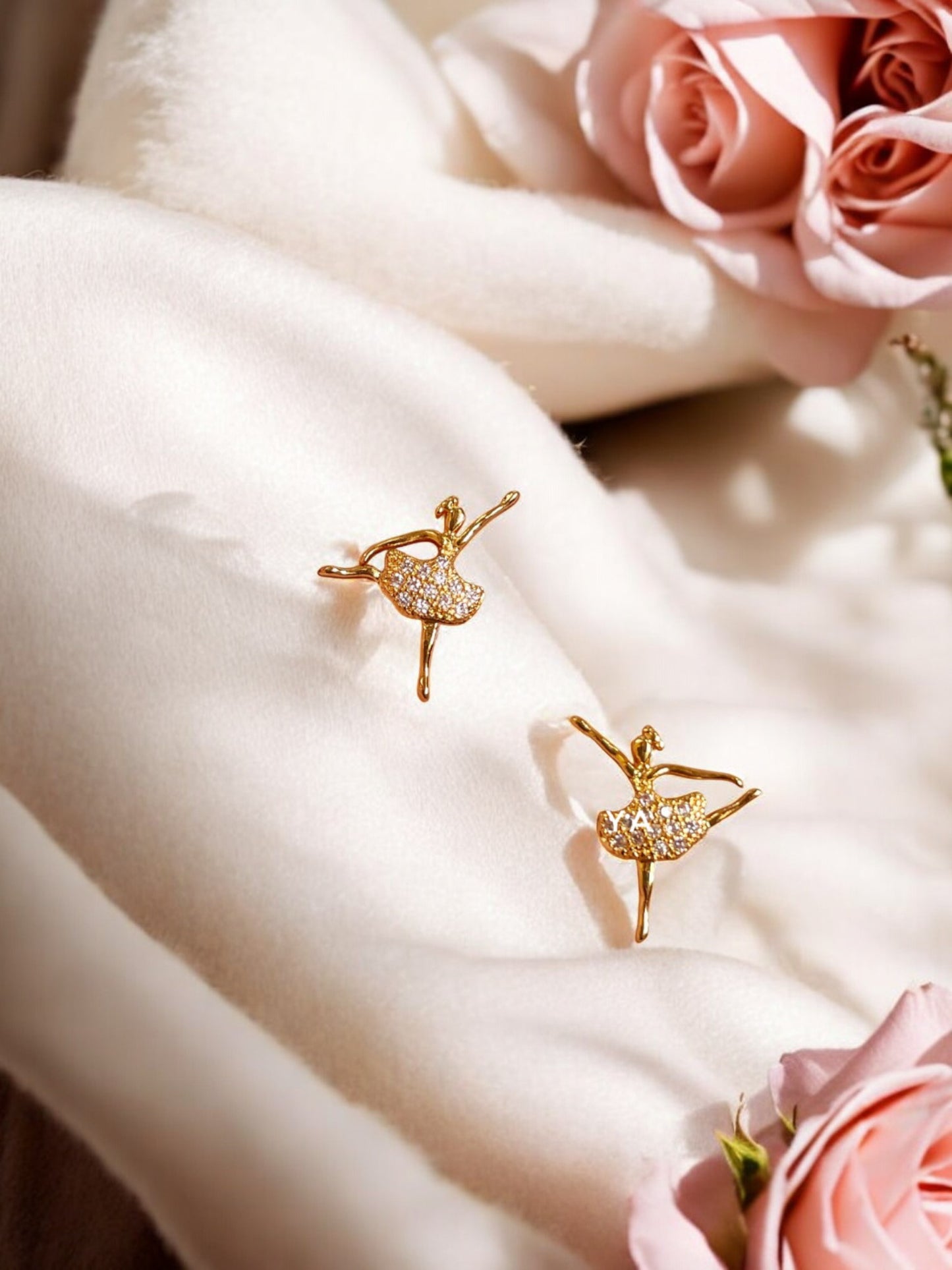Ballerina AD Stone Ear Studs
