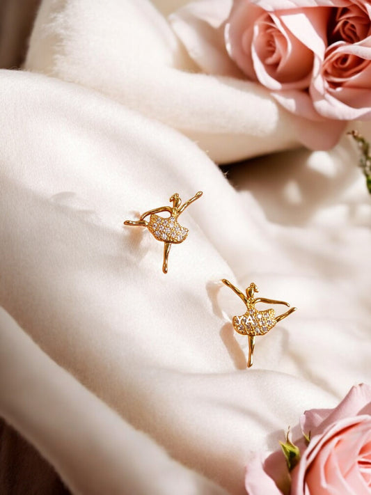 Ballerina AD Stone Ear Studs