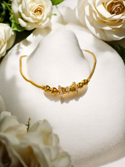 Damru Golden Necklet - Mini