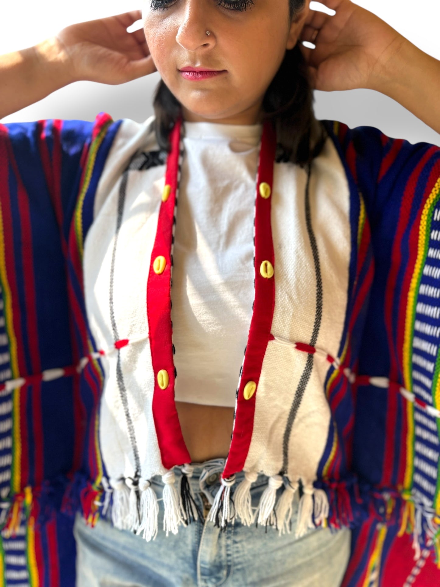 Aife Kaftan High-Low Naga Woollen Jacket