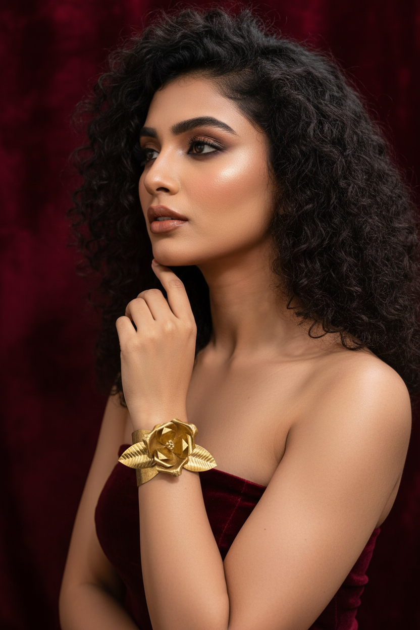 Roselle Brass Bracelet