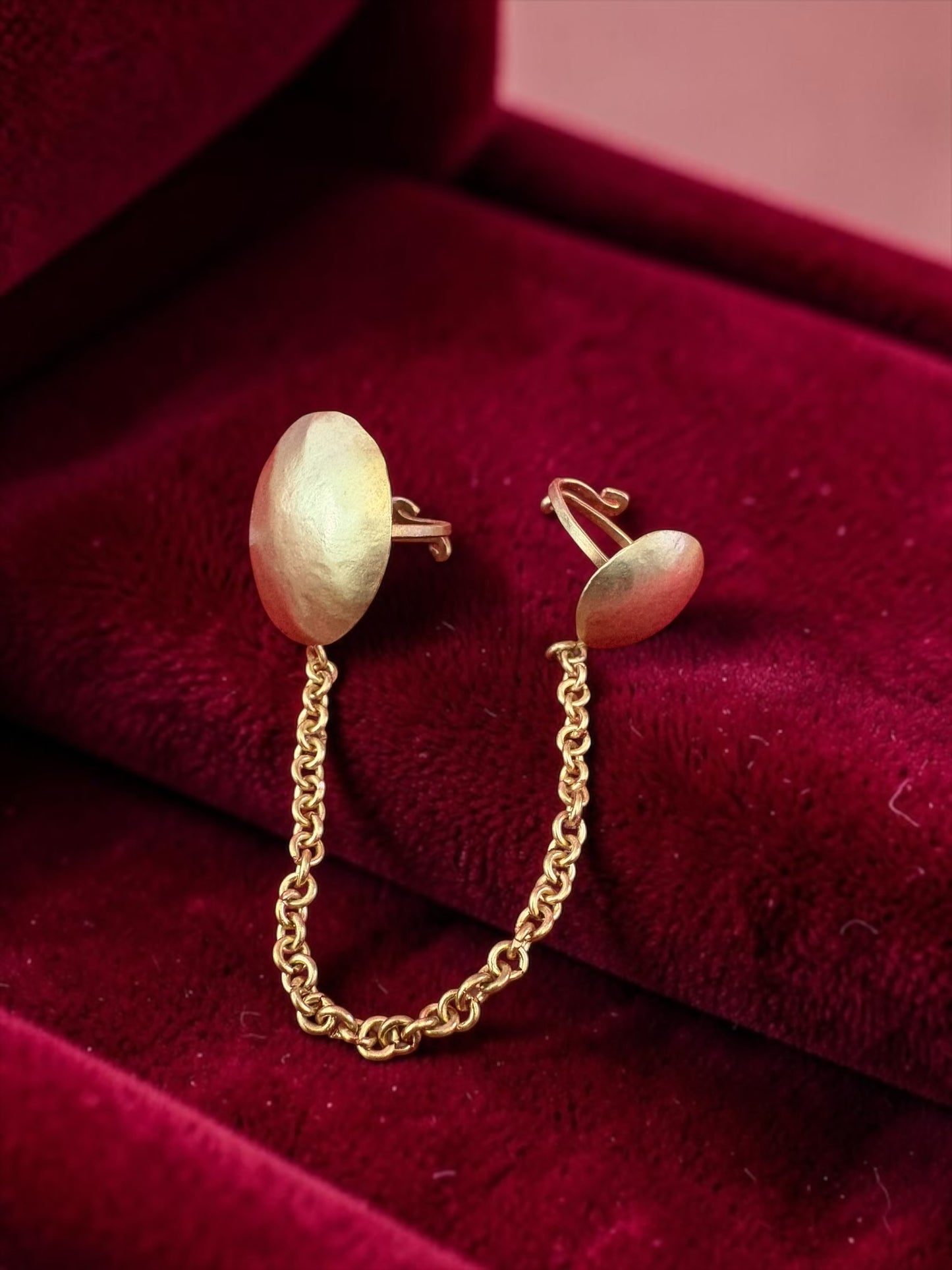 Circle of Life Double Chain Brass Ring