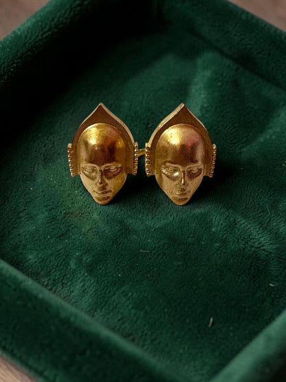 Chehra Premium Sculptural Brass Ring