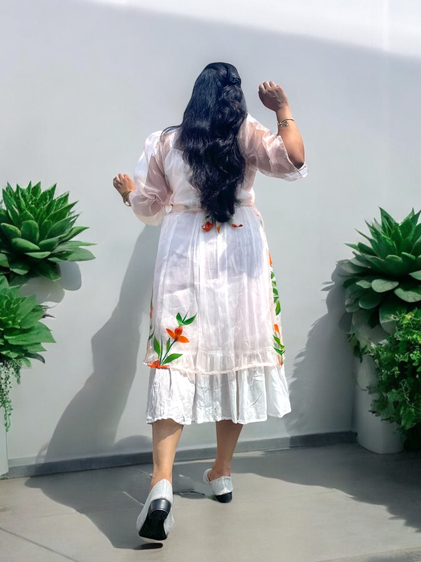 Sakura Organza Jacket Dress