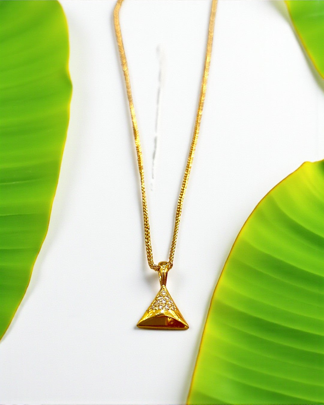 Triangle Golden Necklet Set - Minis