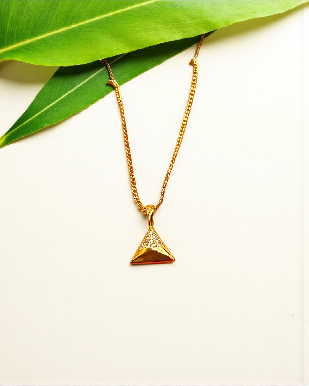 Triangle Golden Necklet Set - Minis