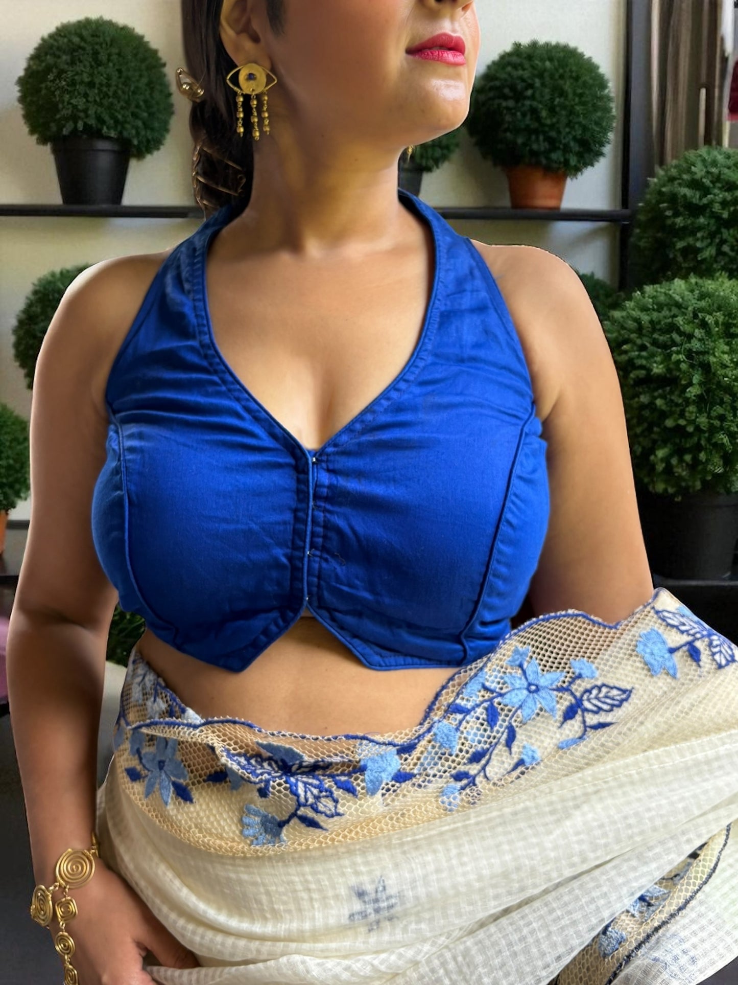 Free as Frida Cotton Hand-Embroidered Blouse